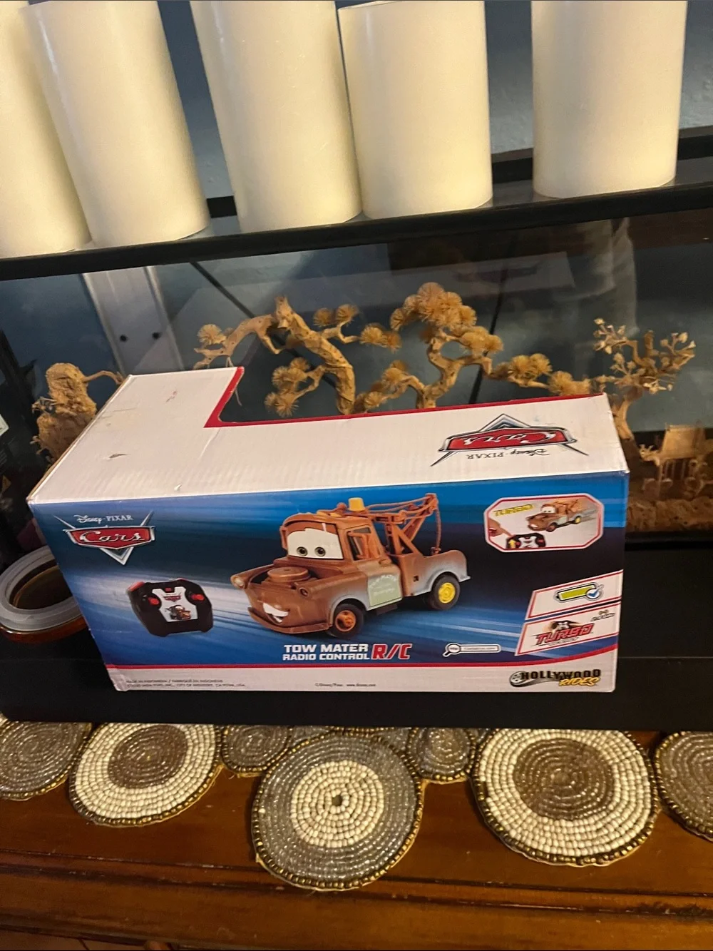 Disney Pixar Cars Tow Mater RC Remote Control Tow Truck - Brown